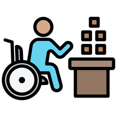 Occupational Therapy Outline Color Icon