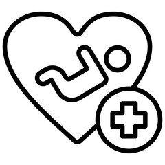 Obraz premium Pediatric Outline Icon