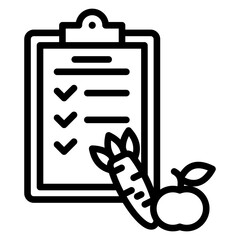 Nutrition Outline Icon