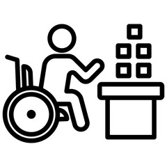 Occupational Therapy Outline Icon