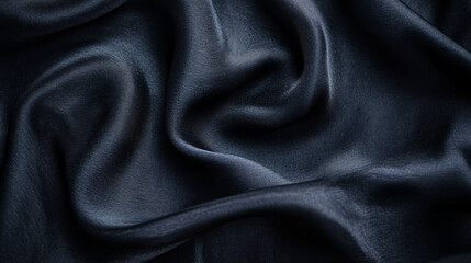 Fototapeta premium A textured background showcasing a small dark black pattern on silk fabric, with a unique combination of lines, colors, and shadows, perfect for copy space.