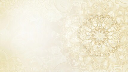 A simple, elegant background with a subtle mandala pattern in soft colors.