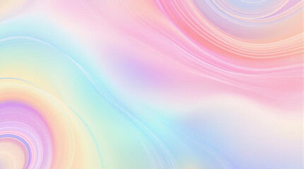 Fototapeta premium Pastel Rainbow Gradient Wave Pattern Abstract Iridescent Background Texture for Modern Design, Wallpaper, Banner, or Presentation