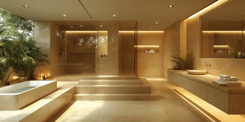 Modern bathroom design home interior elegant space aesthetic