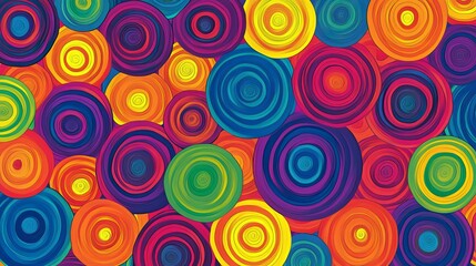 A vibrant, circular pattern.