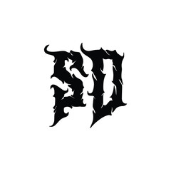 SD monogram logo design letter text name symbol monochrome logotype alphabet character simple logo