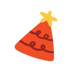 Red party hat with children style