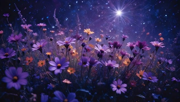 Fondo floral art&iacute;stico con un arreglo abstracto de impresionismo vivo