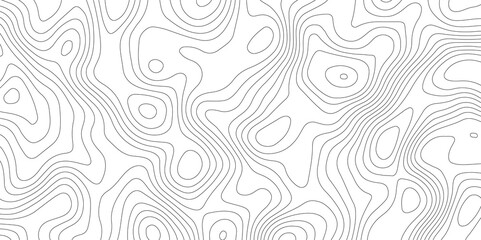 Abstract topography contour map line and modern wavy map line design, geography map contour  wave line white background. Vector illustration. 