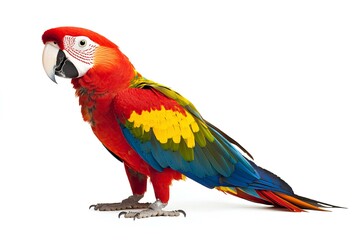 Obraz premium a parrot isolated on white background
