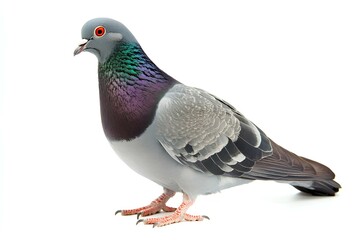 Obraz premium a pigeon isolated on white background 