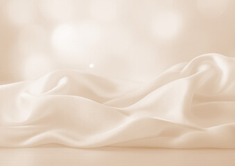 ベージュの布の綺麗な背景