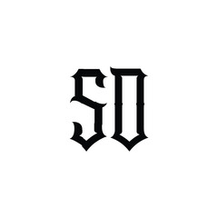 SD monogram logo design letter text name symbol monochrome logotype alphabet character simple logo