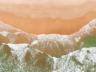 aerial view beach Australian coastline