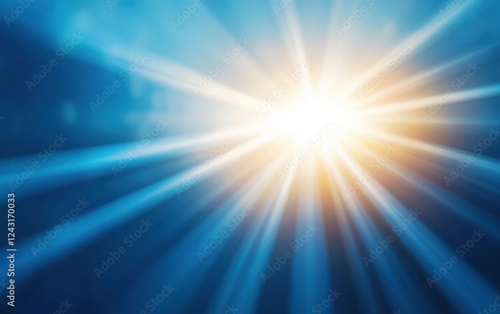 Poster abstract light rays creating a serene and calming atmosphere, ideal for backgrounds and artistic pro