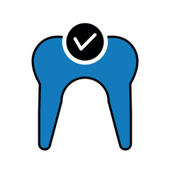 Dental care icon.