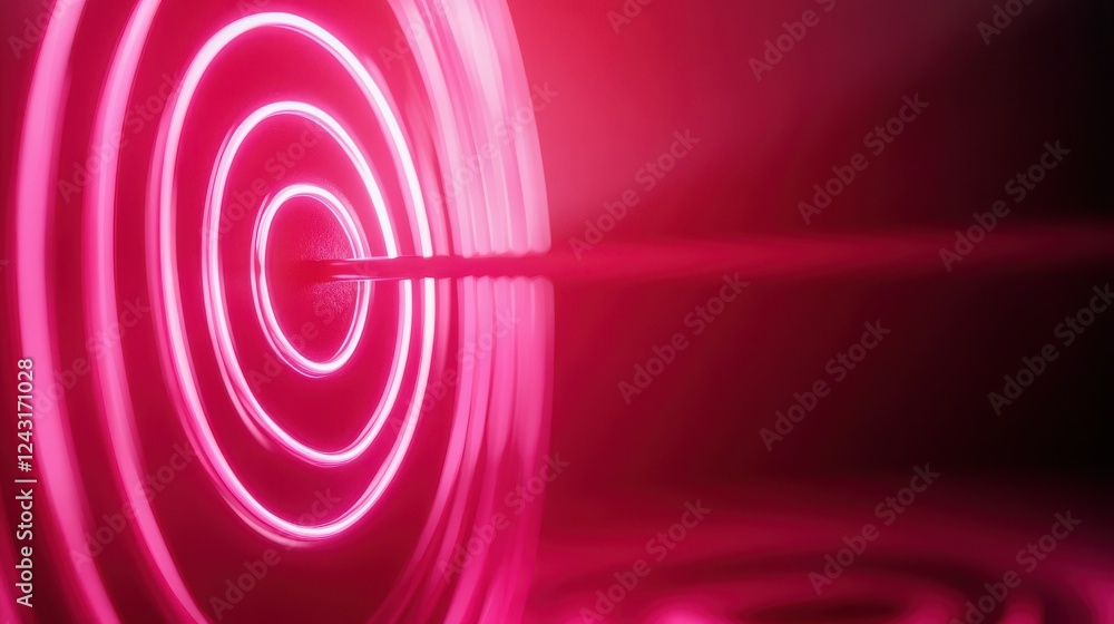 Poster abstract vibrant pink circles create a mesmerizing visual effect, perfect for modern digital art or 