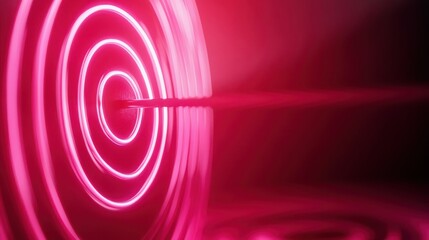 Abstract vibrant pink circles create a mesmerizing visual effect, perfect for modern digital art or design projects.