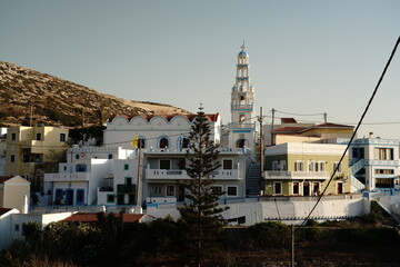 The Greek island of Karpathos surrounded by the Mediterranean Sea