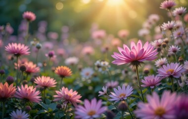 A close-up of a colorful flower in a garden