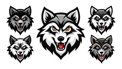 Explore Captivating Wolf Silhouettes and Head Illustrations: Perfect for Nature-Inspired Creative Design and Decor
