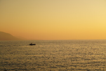 The Greek island of Karpathos surrounded by the Mediterranean Sea