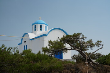The Greek island of Karpathos surrounded by the Mediterranean Sea