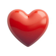 3D Heart Rotation Animation. Isolated Heart Shape for Games and Valentine’s Day