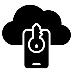 Single Sign On Glyph Icon