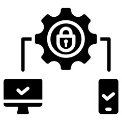 Device Security Glyph Icon