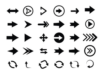  Arrow icon sets. Arrow collection. Simple arrow big set. Vector arrow illustration
