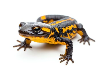 Obraz premium a salamander isolated on white background
