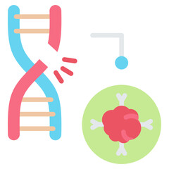 Gene Silencing Flat Icon