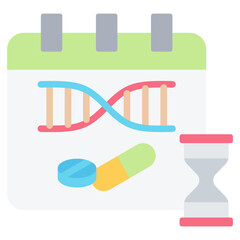 Gene Therapy Trial Flat Icon