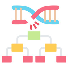 Inherited Disease Flat Icon