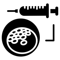 Cell Therapy Glyph Icon
