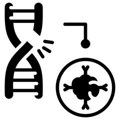 Gene Silencing Glyph Icon