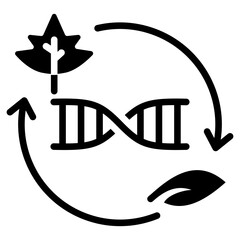 Gene Replacement Glyph Icon