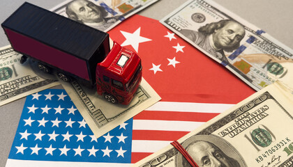 USA and China trade war economy conflict tax business finance money United States raised taxes on...