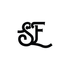 SE monogram logo design letter text name symbol monochrome logotype alphabet character simple logo