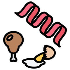 Protein Outline Color Icon