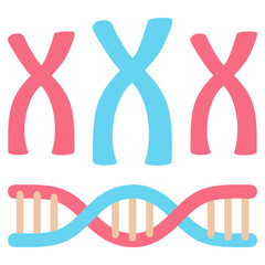 Chromosome Flat Icon