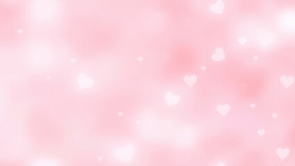 Pink romantic hearts background suitable for Valentine's Day or wedding designs with soft tones and dreamy feel perfect for love-themed cards posters wallpapers or invitations