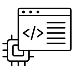 Programming  Outline Icon