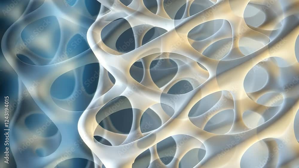 Poster detailed examination of bio-inspired materials showcasing their unique structures and designs in a c