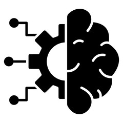 Machine Learning Glyph Icon