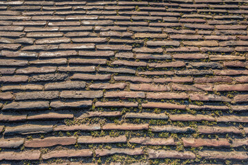 Road surface of an ancient street in a small village the Netherlands.