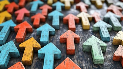 Ascending Arrows: A Symphony of Growth and Progress