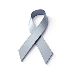An isometric depiction of a cancer ribbon icon