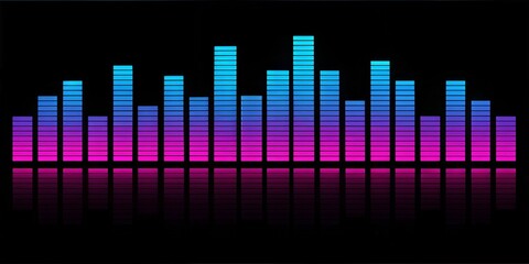 Vibrant Digital Sound Wave Visualization